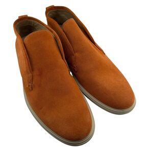 Peter Millar Collection Suede Chukka Sneakers Mens 9 Orange Excellent MS22RF07